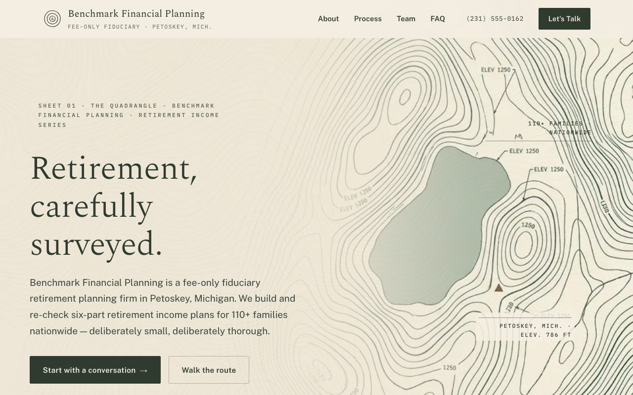 Benchmark Financial Planning site