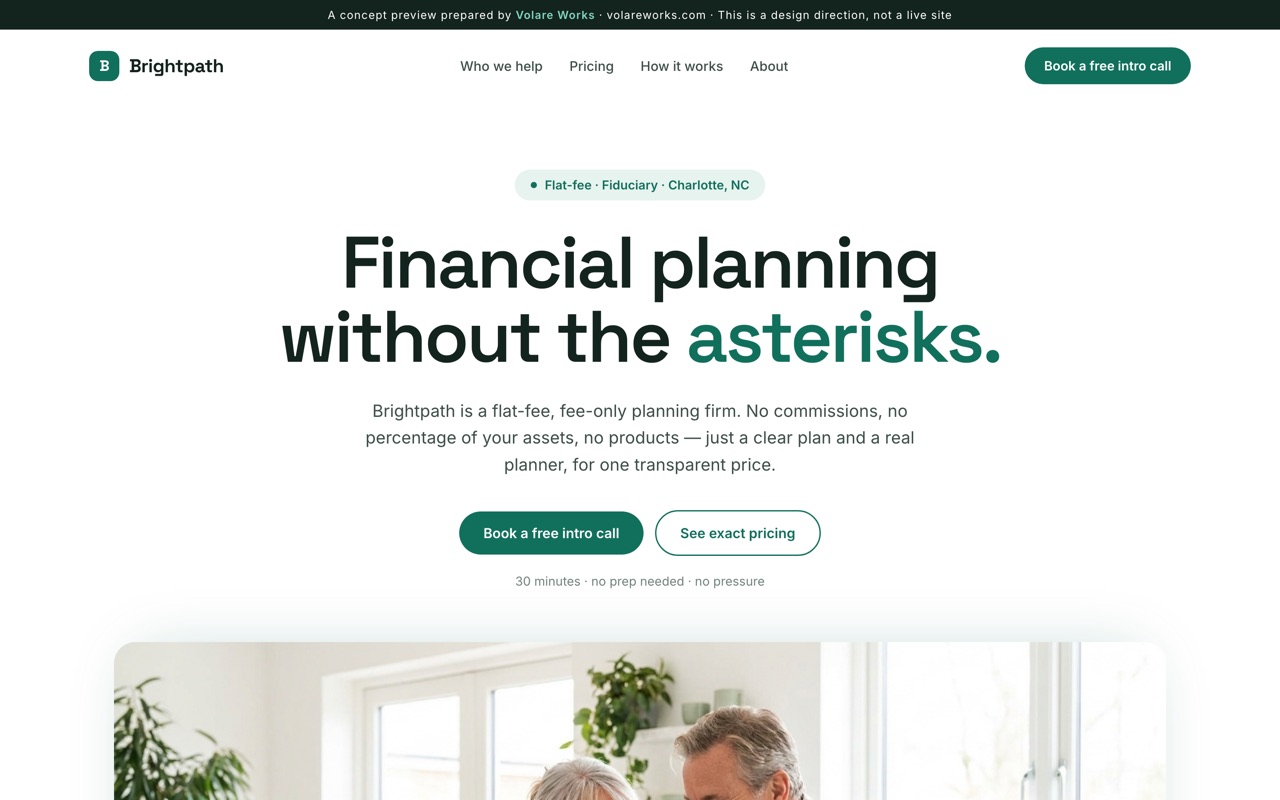 Brightpath Financial sample site
